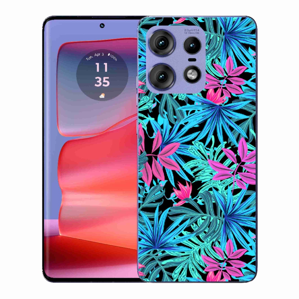 Gelový kryt mmCase na Motorola Edge 50 Pro - květiny 3