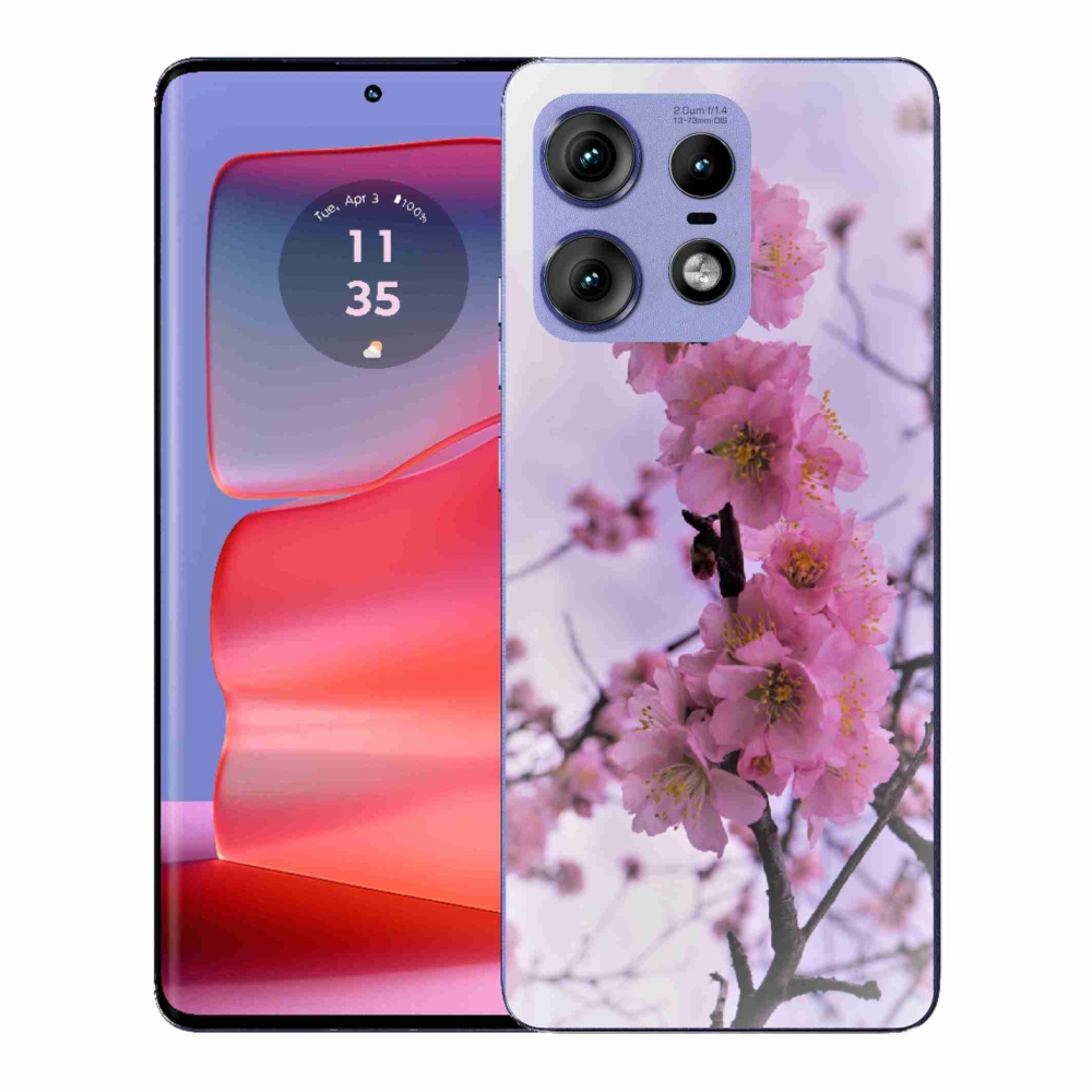 Gelový kryt mmCase na Motorola Edge 50 Pro - květiny 7