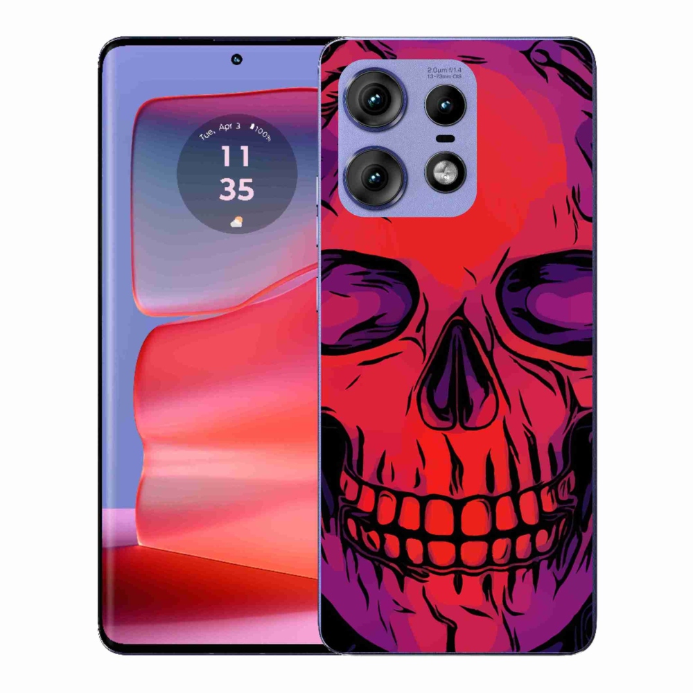 Gelový kryt mmCase na Motorola Edge 50 Pro - lebka