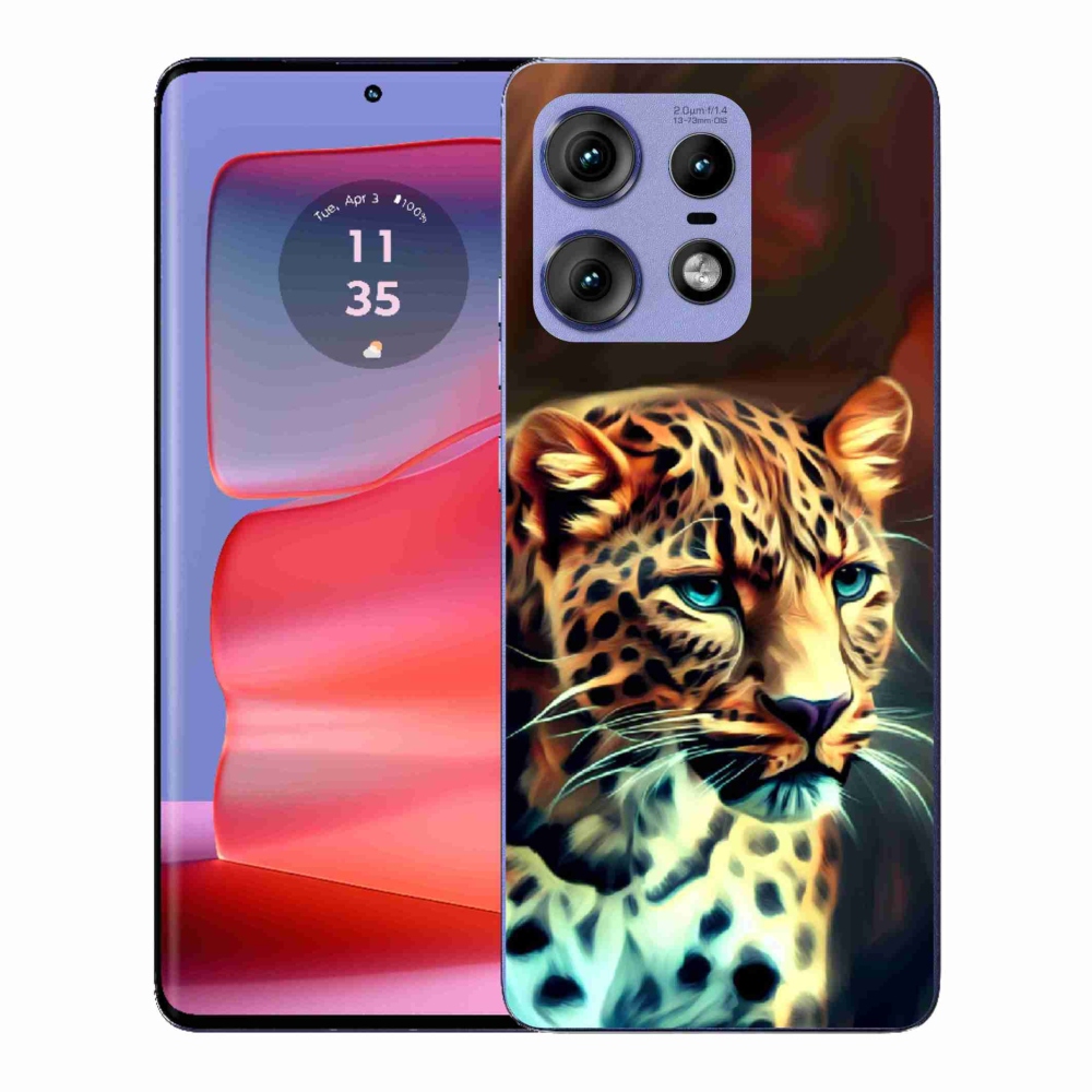 Gelový kryt mmCase na Motorola Edge 50 Pro - leopard