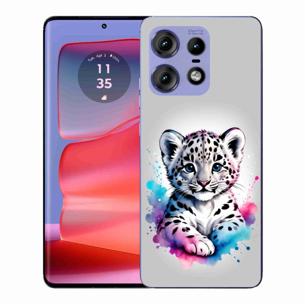 Gelový kryt mmCase na Motorola Edge 50 Pro - levhartí mládě