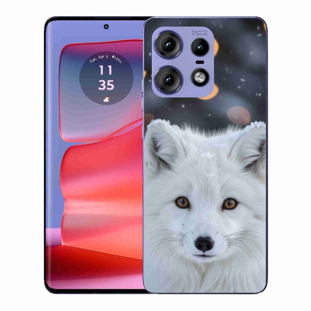 Gelový kryt mmCase na Motorola Edge 50 Pro - liška polární