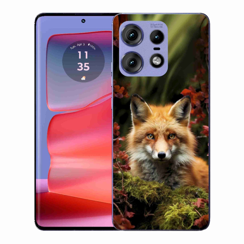 Gelový kryt mmCase na Motorola Edge 50 Pro - liška v lese