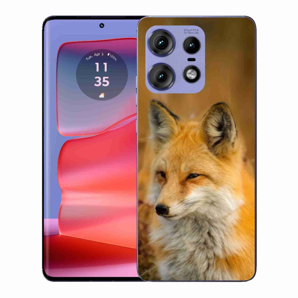 Gelový kryt mmCase na Motorola Edge 50 Pro - liška