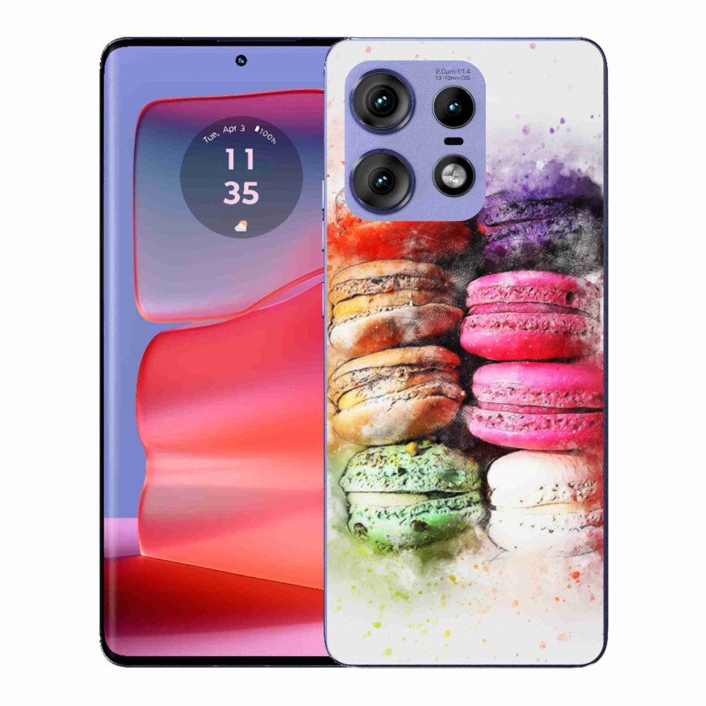 Gelový kryt mmCase na Motorola Edge 50 Pro - makrónky