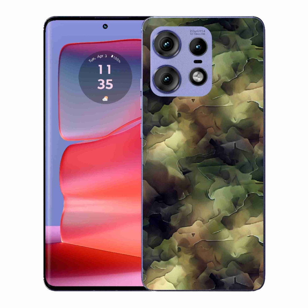 Gelový kryt mmCase na Motorola Edge 50 Pro - maskáčový vzor 10