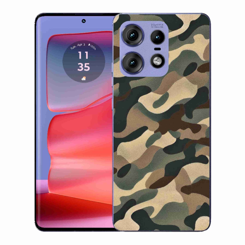 Gelový kryt mmCase na Motorola Edge 50 Pro - maskáčový vzor 11