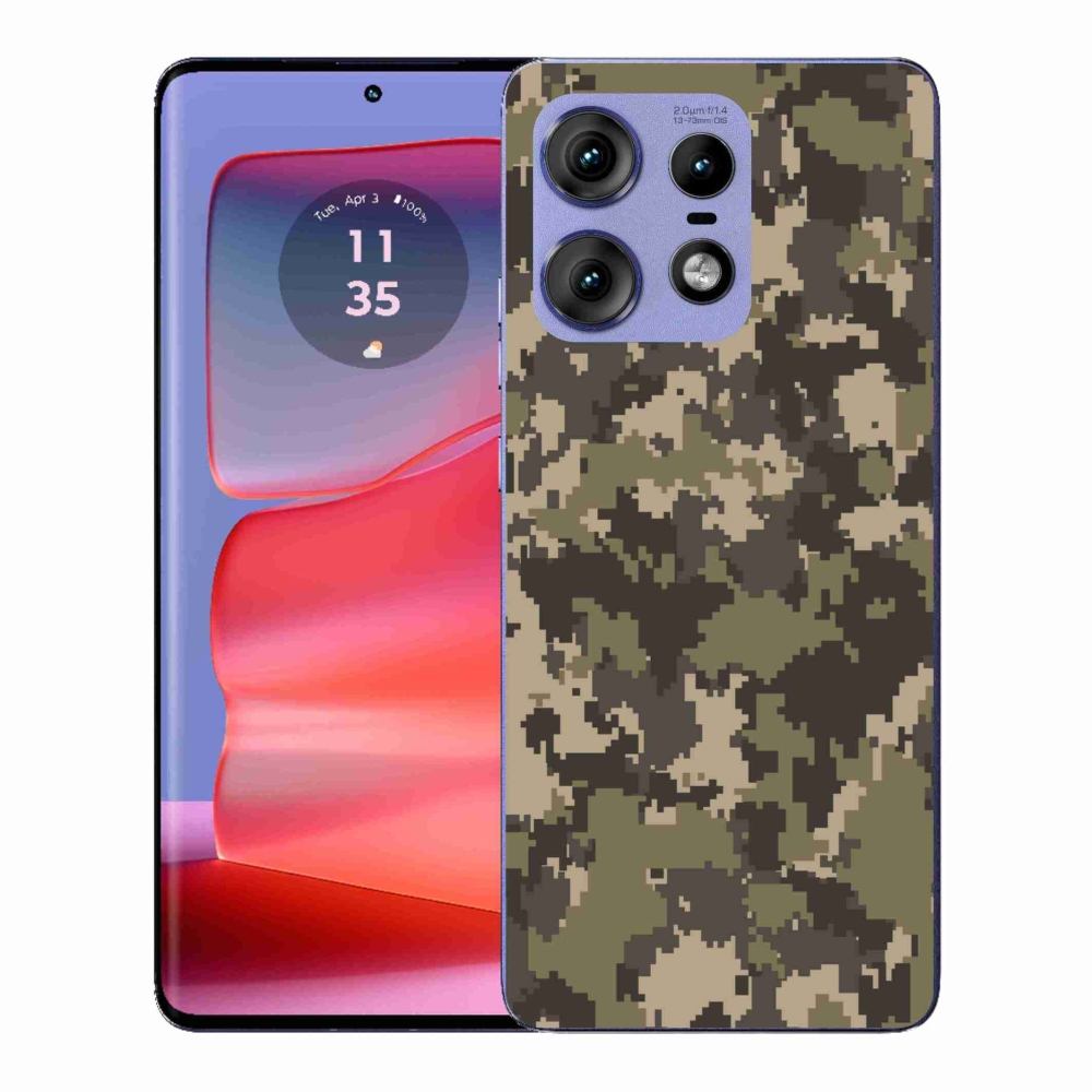 Gelový kryt mmCase na Motorola Edge 50 Pro - maskáčový vzor 12