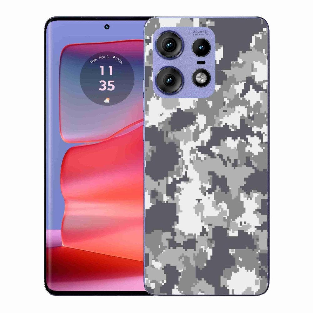 Gelový kryt mmCase na Motorola Edge 50 Pro - maskáčový vzor 2