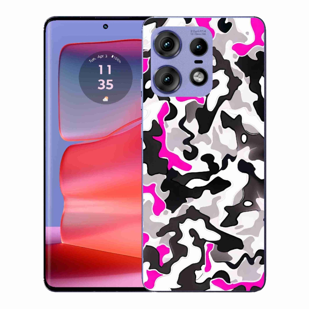 Gelový kryt mmCase na Motorola Edge 50 Pro - maskáčový vzor 5