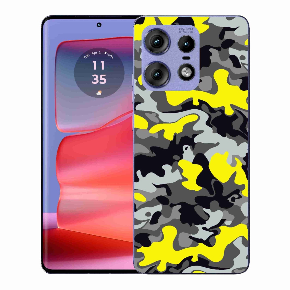 Gelový kryt mmCase na Motorola Edge 50 Pro - maskáčový vzor 6