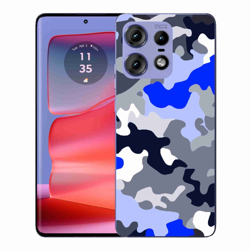 Gelový kryt mmCase na Motorola Edge 50 Pro - maskáčový vzor 8