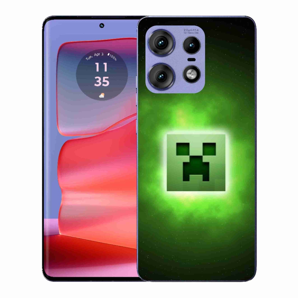 Gelový kryt mmCase na Motorola Edge 50 Pro - minecraft