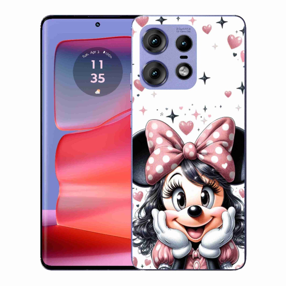 Gelový kryt mmCase na Motorola Edge 50 Pro - minnie
