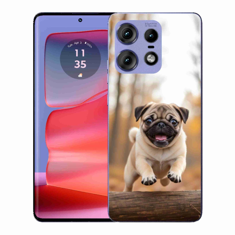 Gelový kryt mmCase na Motorola Edge 50 Pro - mops 2