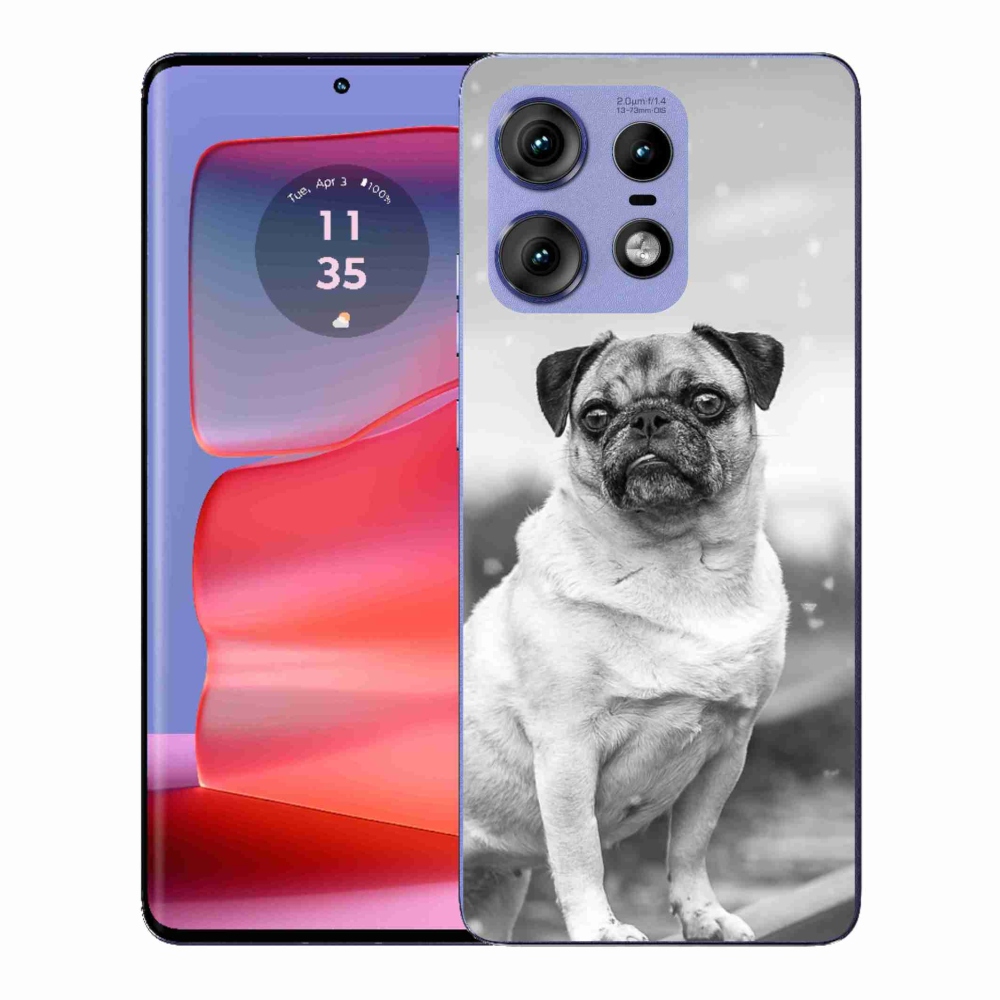 Gelový kryt mmCase na Motorola Edge 50 Pro - mops