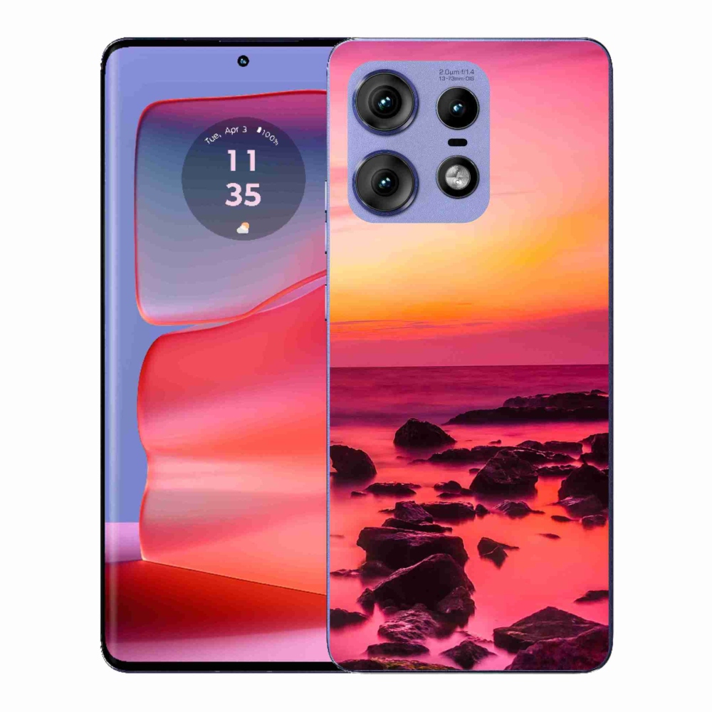 Gelový kryt mmCase na Motorola Edge 50 Pro - moře a záře