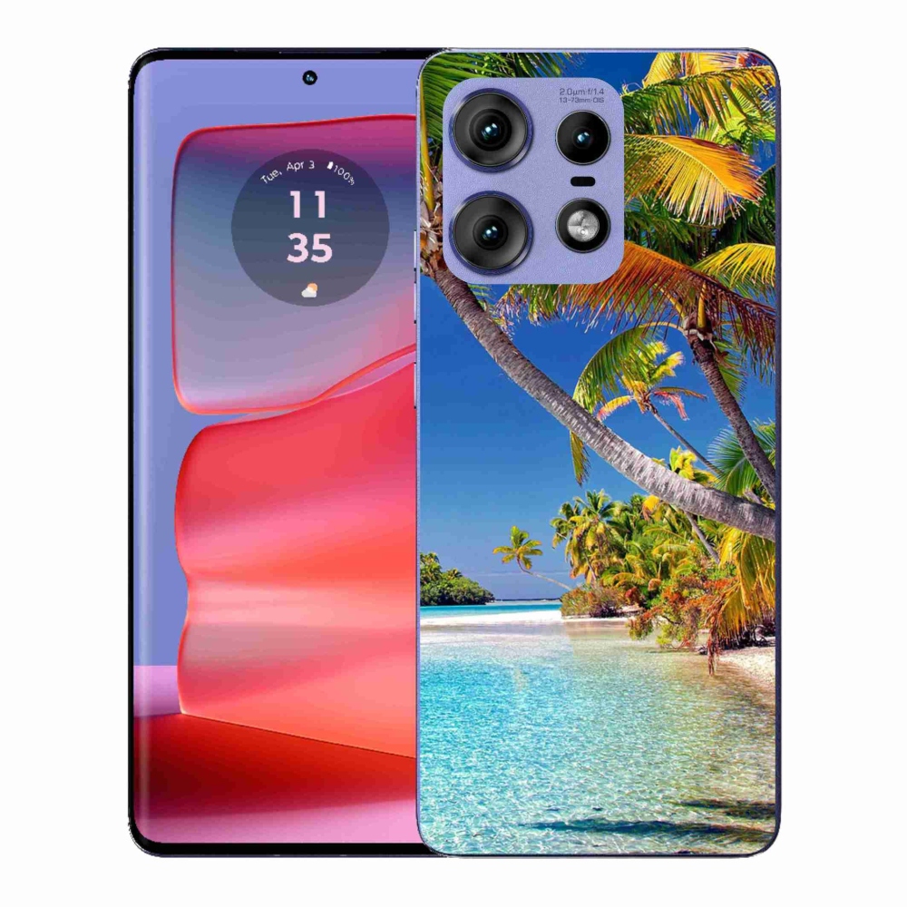 Gelový kryt mmCase na Motorola Edge 50 Pro - mořská pláž