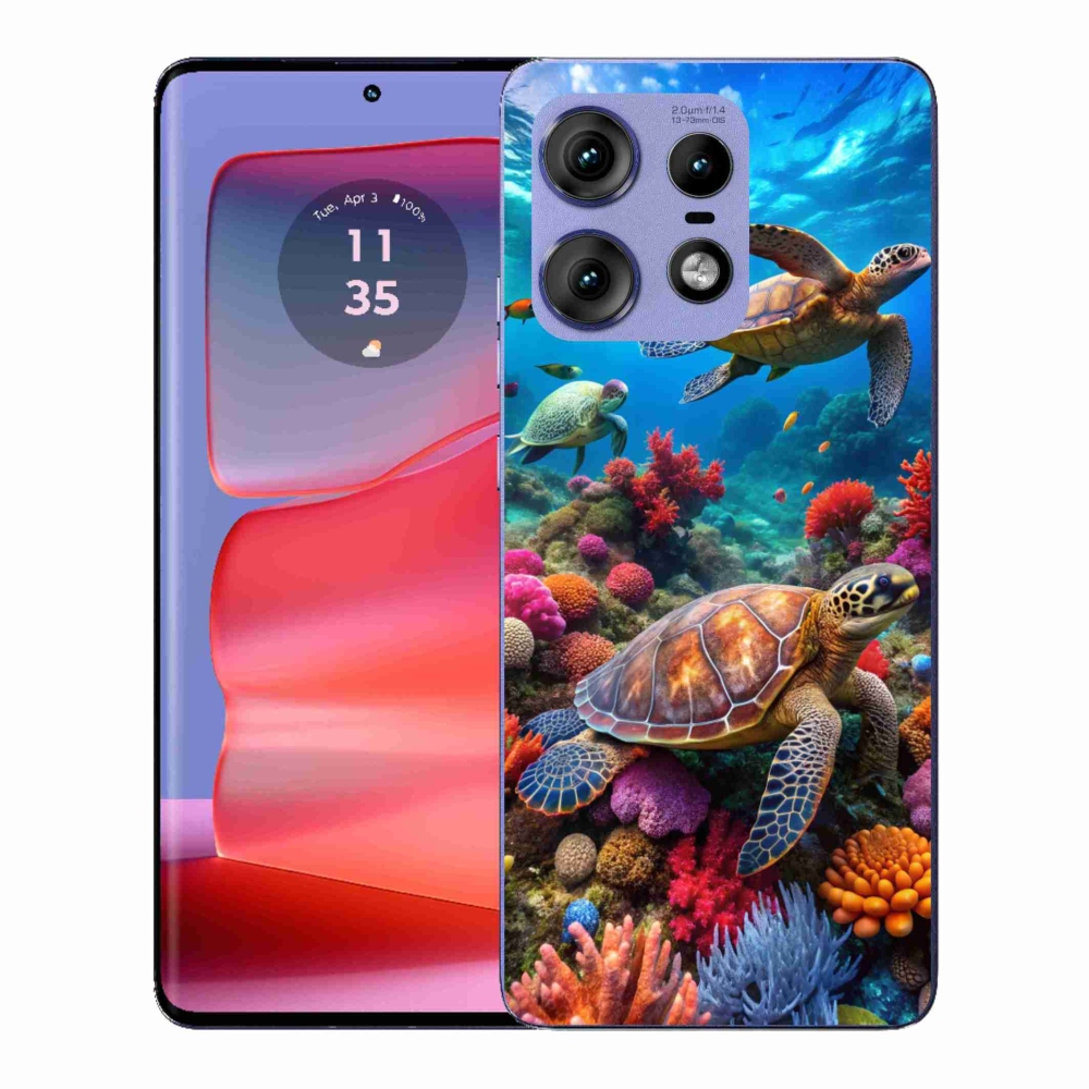 Gelový kryt mmCase na Motorola Edge 50 Pro - mořský svět 2