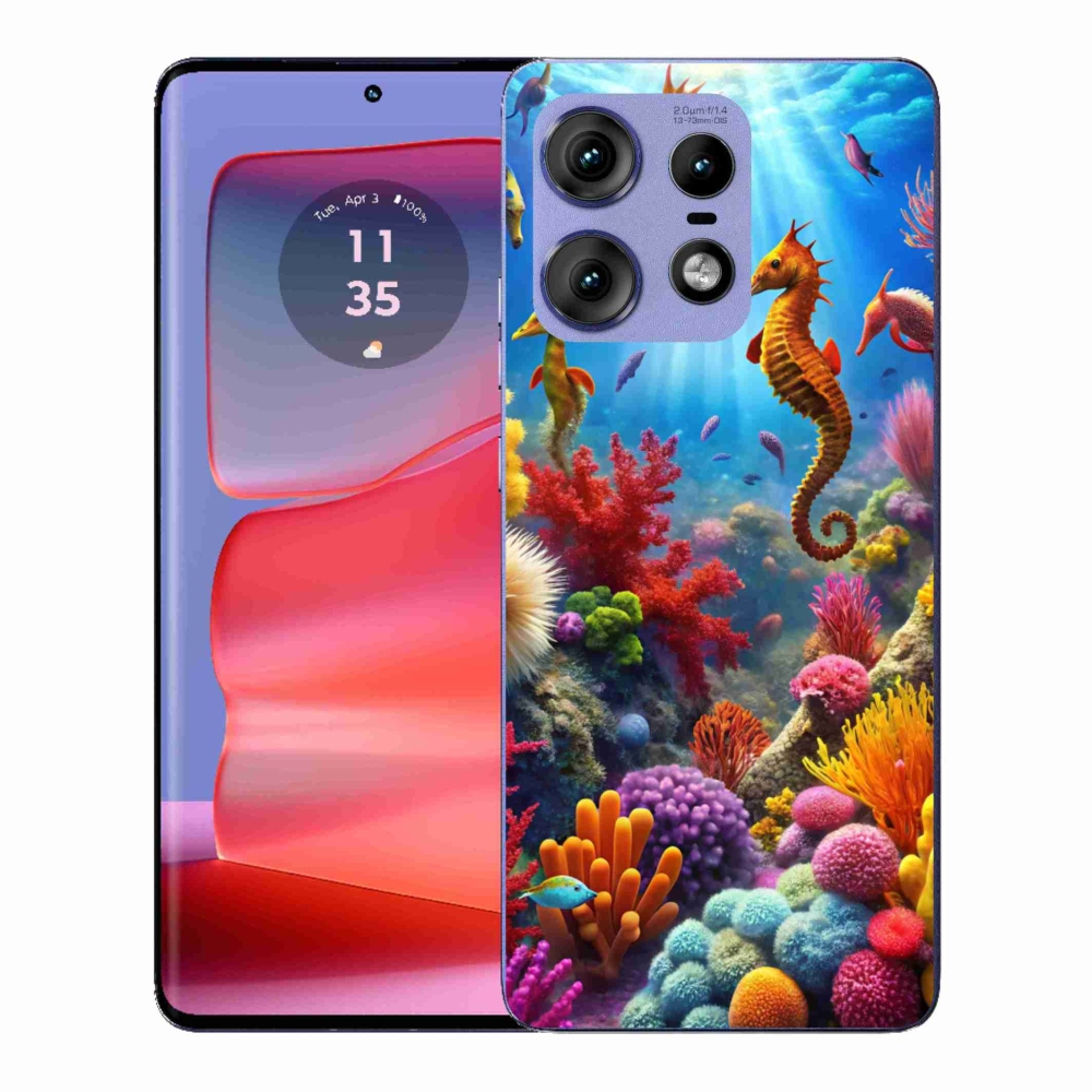 Gelový kryt mmCase na Motorola Edge 50 Pro - mořský svět 3