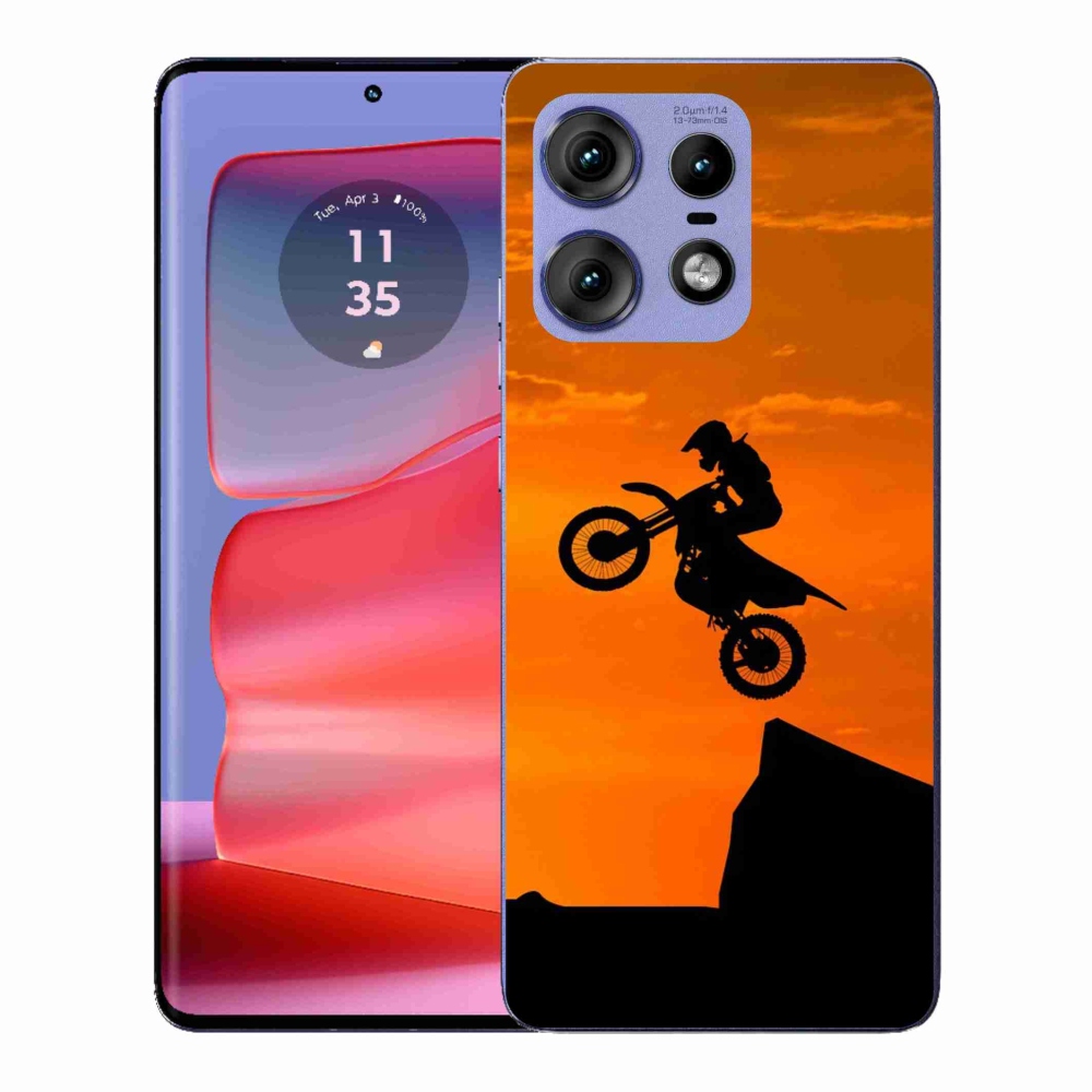 Gelový kryt mmCase na Motorola Edge 50 Pro - motocross