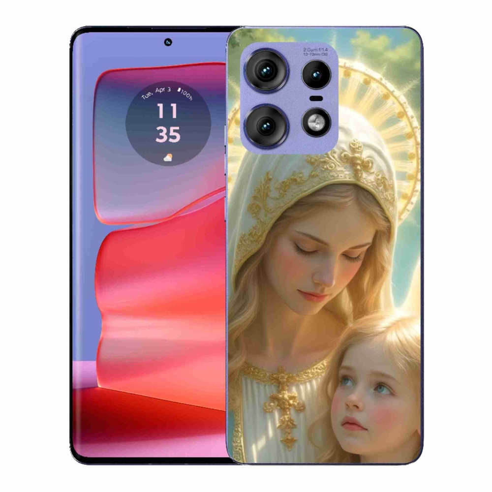 Gelový kryt mmCase na Motorola Edge 50 Pro - náboženský motiv 2
