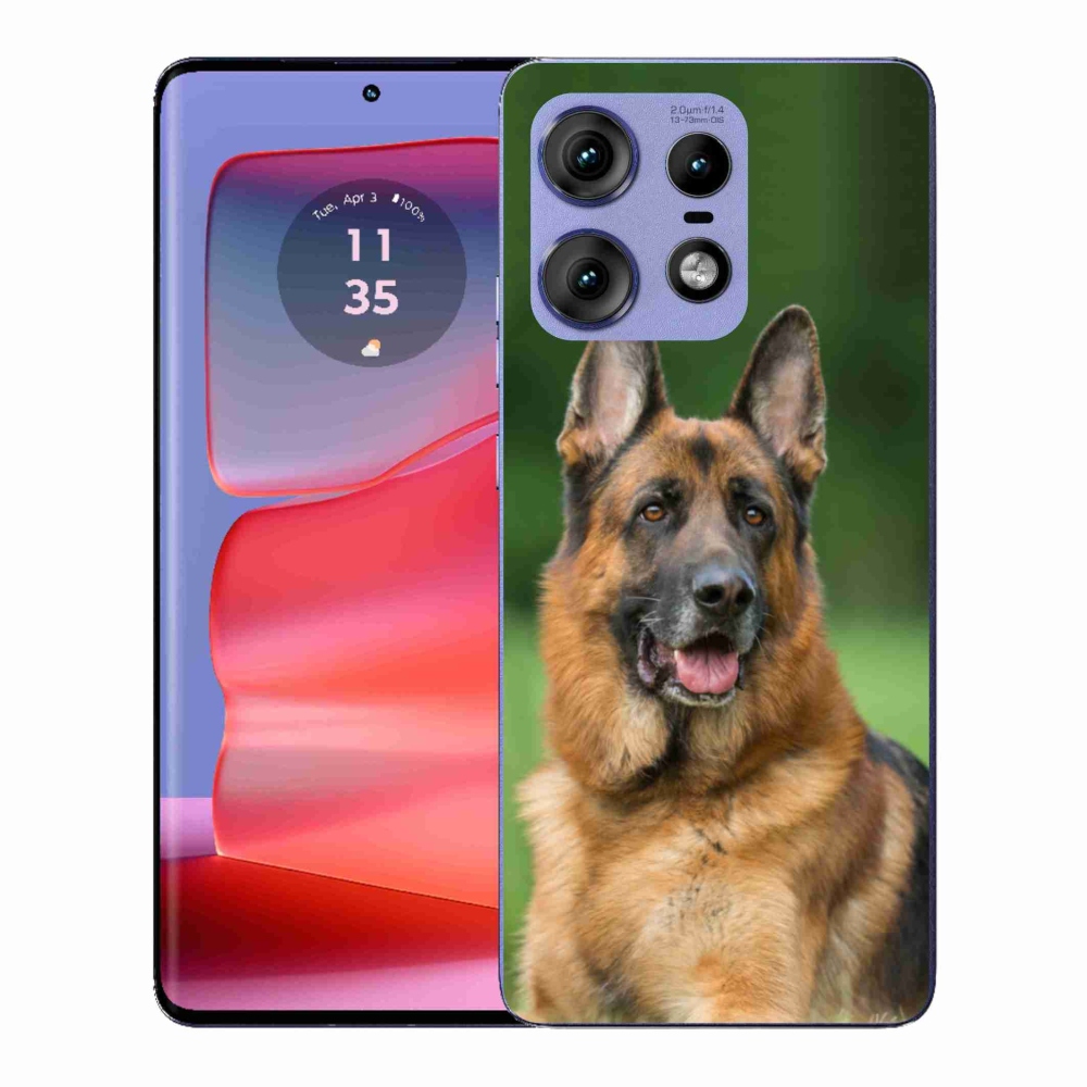 Gelový kryt mmCase na Motorola Edge 50 Pro - německý ovčák
