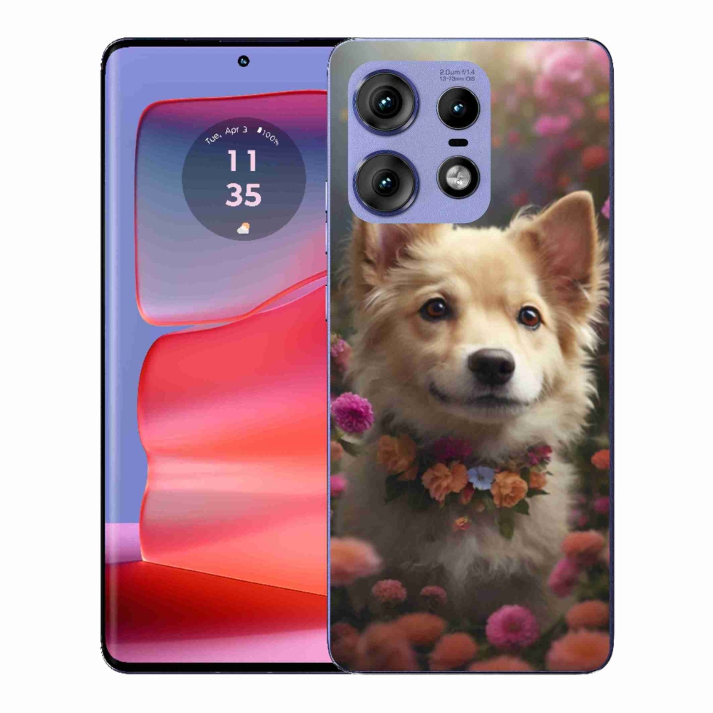 Gelový kryt mmCase na Motorola Edge 50 Pro - německý špic