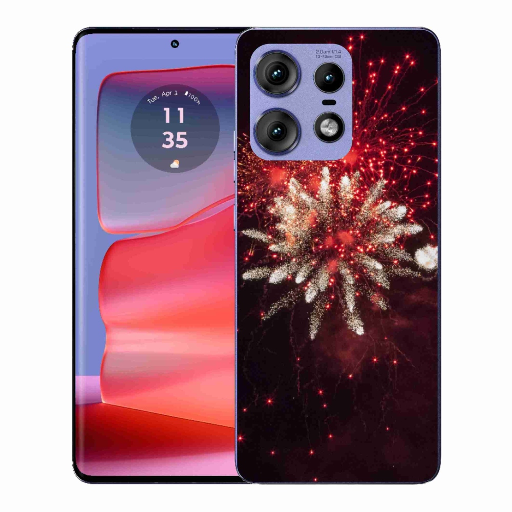 Gelový kryt mmCase na Motorola Edge 50 Pro - ohňostroj