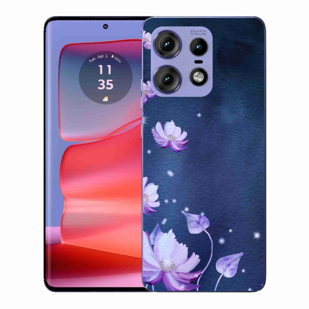 Gelový kryt mmCase na Motorola Edge 50 Pro - padající květy
