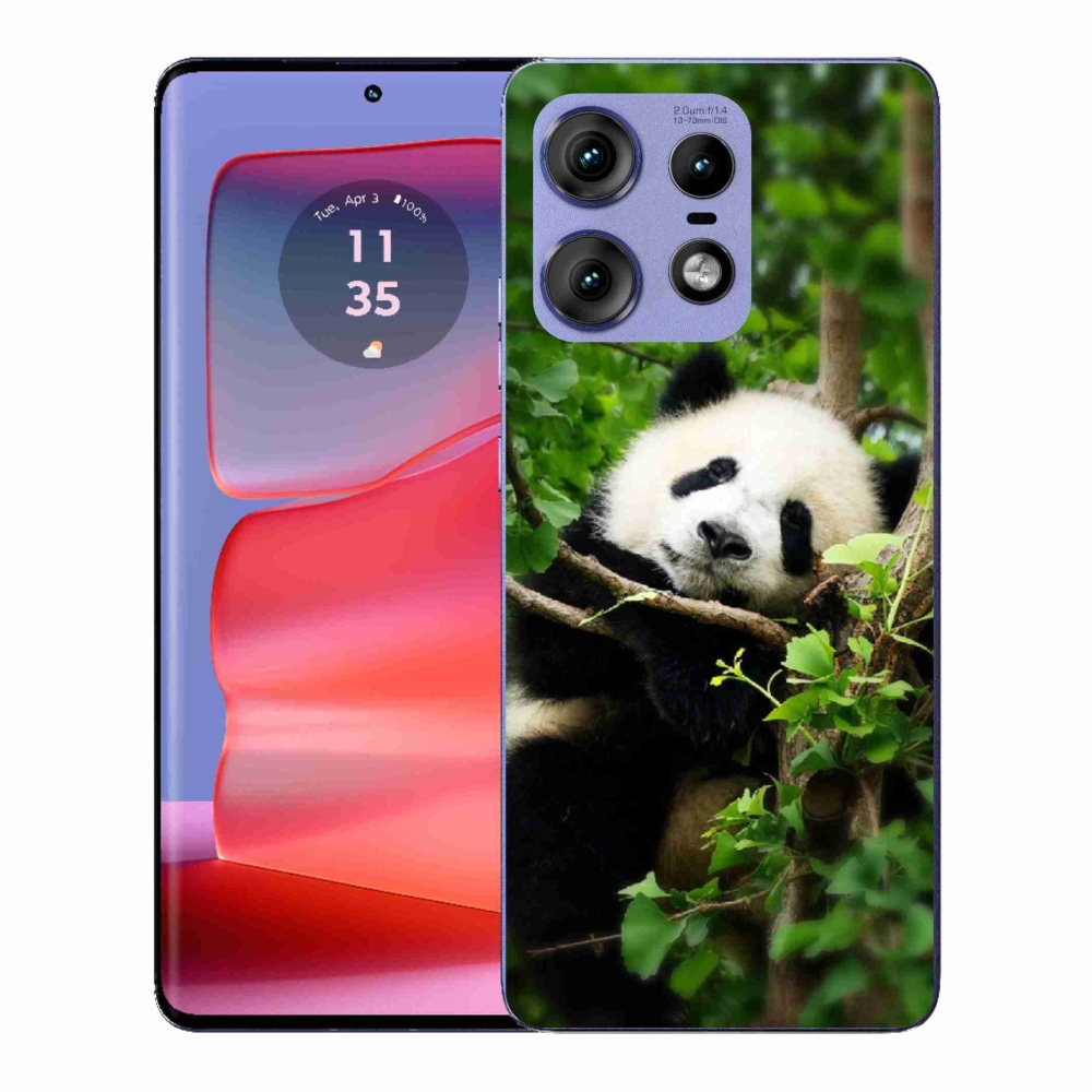 Gelový kryt mmCase na Motorola Edge 50 Pro - panda