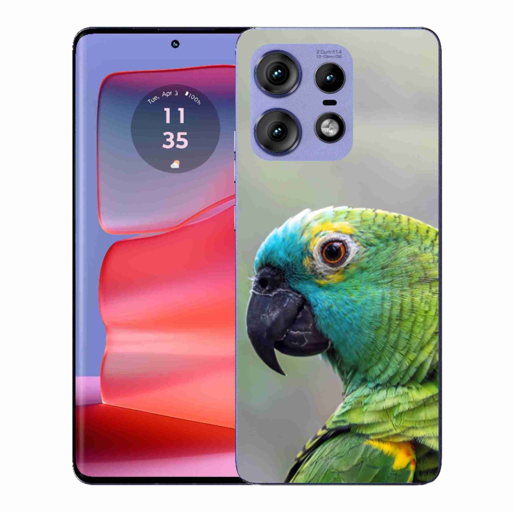 Gelový kryt mmCase na Motorola Edge 50 Pro - papoušek amazoňan