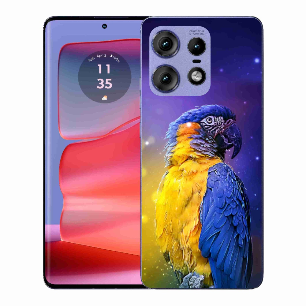 Gelový kryt mmCase na Motorola Edge 50 Pro - papoušek ara 1