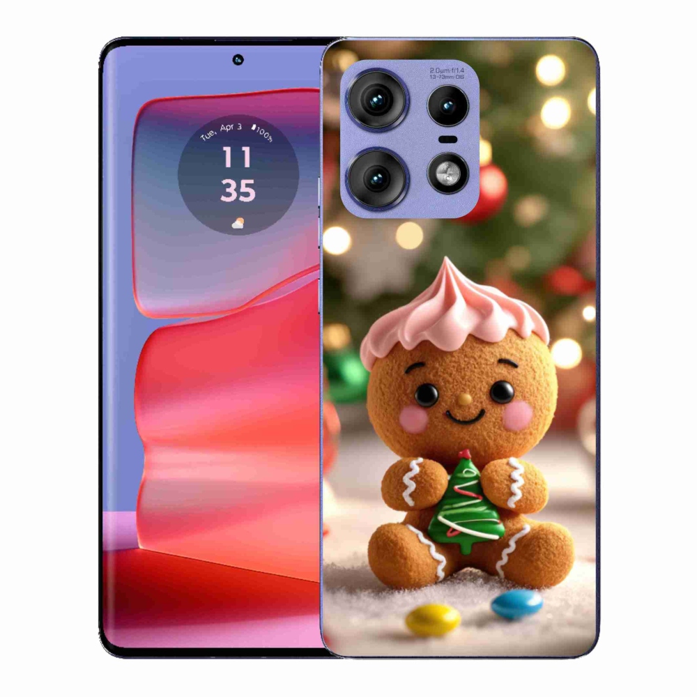 Gelový kryt mmCase na Motorola Edge 50 Pro - perníček