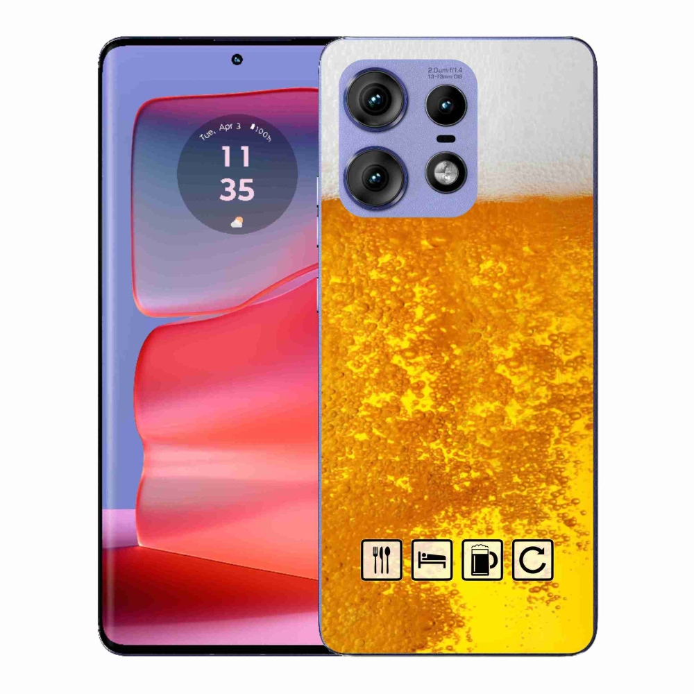Gelový kryt mmCase na Motorola Edge 50 Pro - pivní motiv 3
