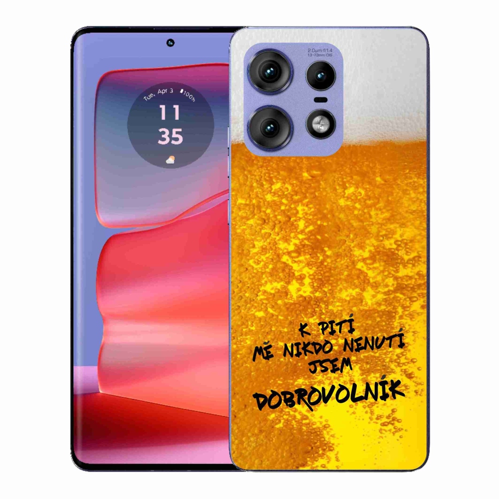Gelový kryt mmCase na Motorola Edge 50 Pro - pivní motiv 4