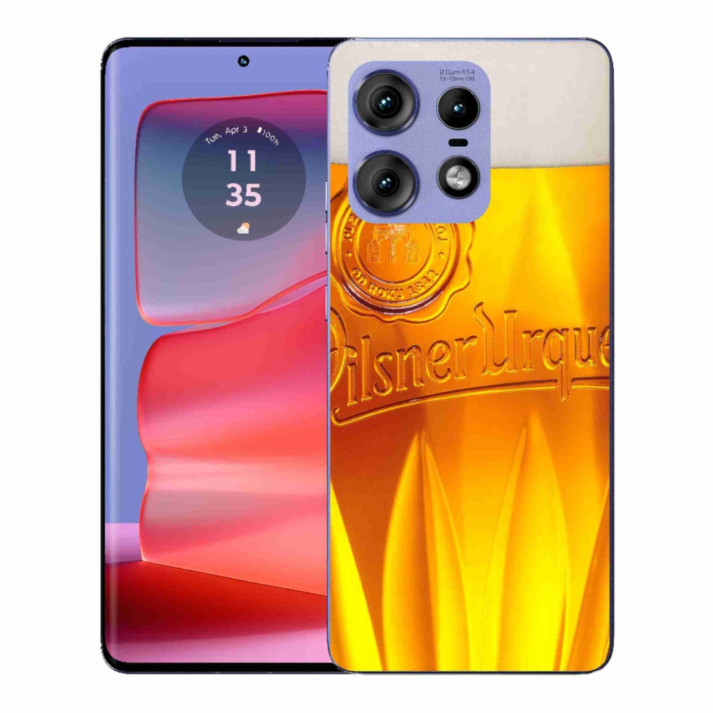 Gelový kryt mmCase na Motorola Edge 50 Pro - pivo