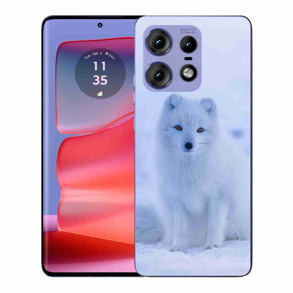 Gelový kryt mmCase na Motorola Edge 50 Pro - polární liška