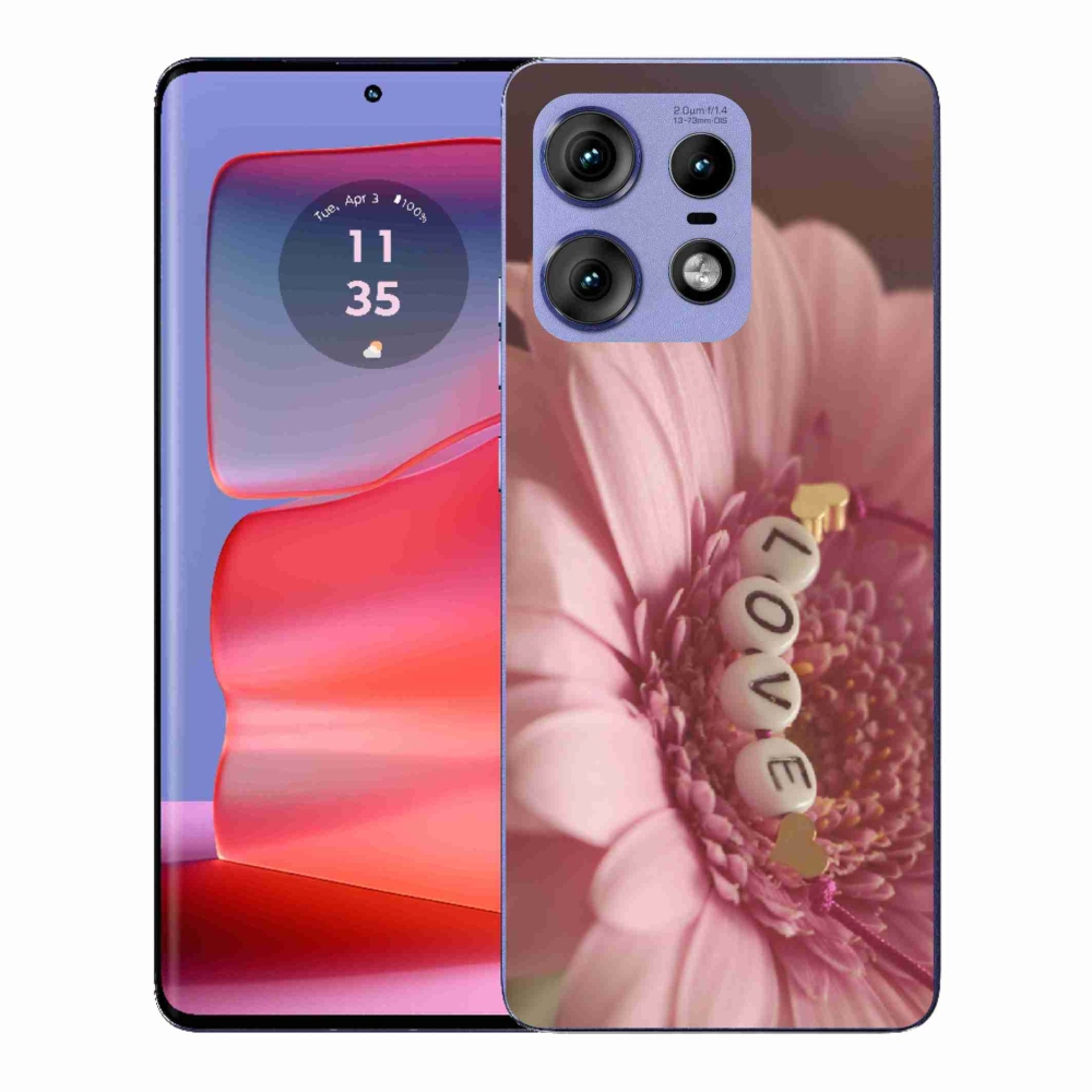 Gelový kryt mmCase na Motorola Edge 50 Pro - přívěsek love