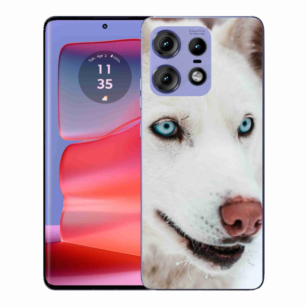 Gelový kryt mmCase na Motorola Edge 50 Pro - psí pohled