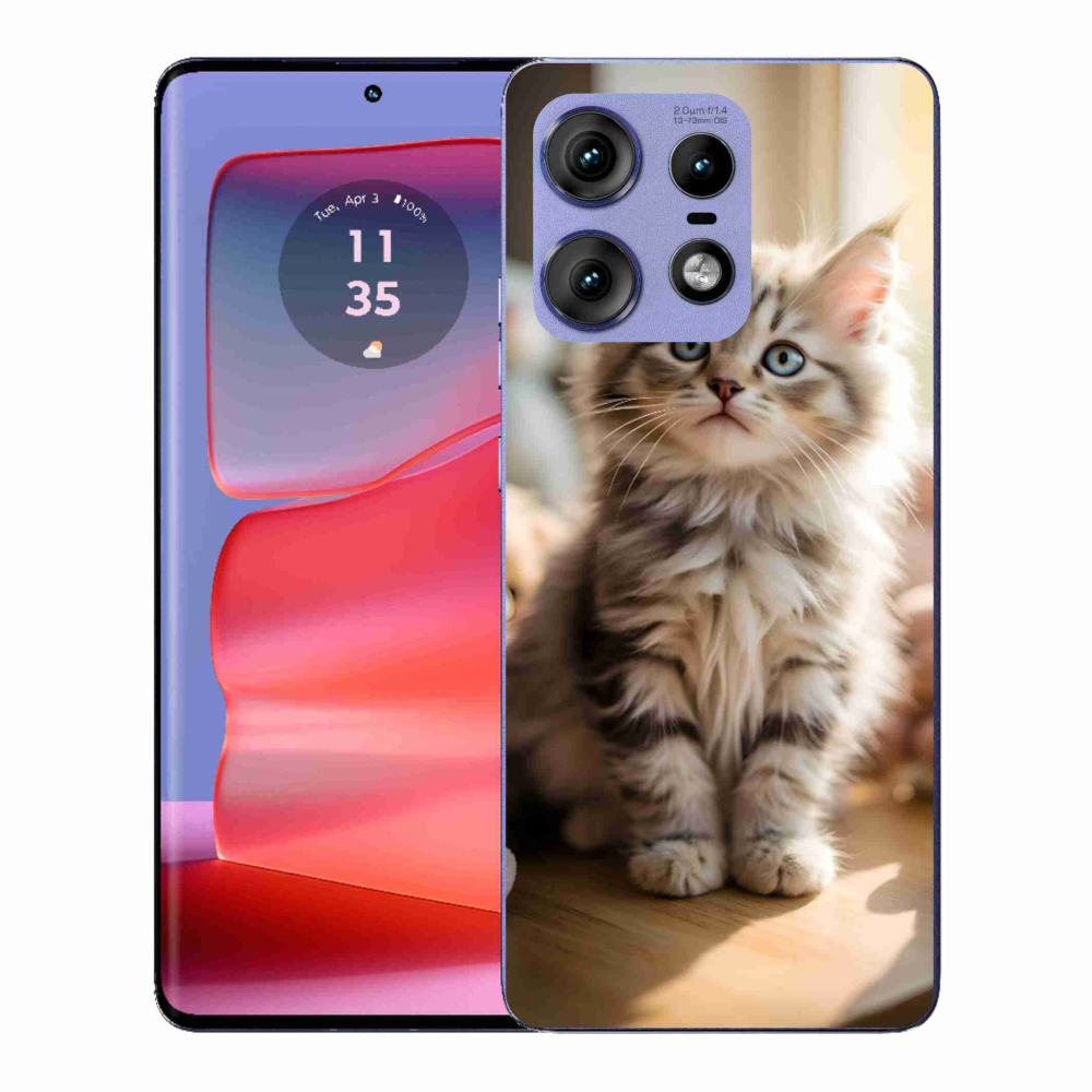 Gelový kryt mmCase na Motorola Edge 50 Pro - roztomilé kotě 10