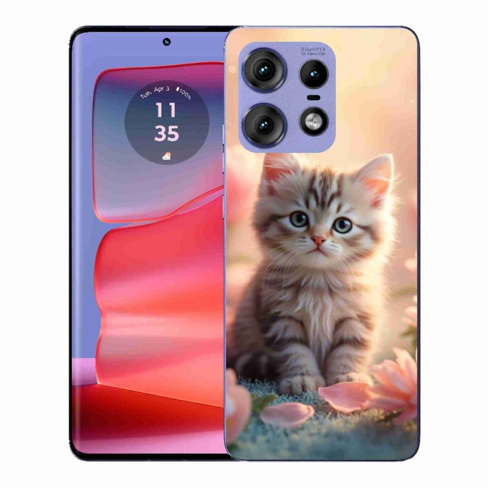 Gelový kryt mmCase na Motorola Edge 50 Pro - roztomilé kotě 8