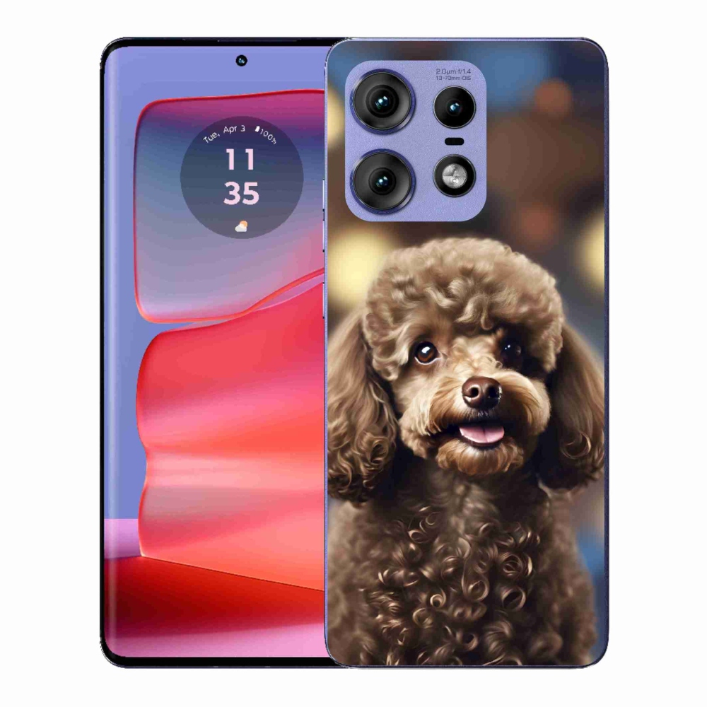 Gelový kryt mmCase na Motorola Edge 50 Pro - roztomilý pudl