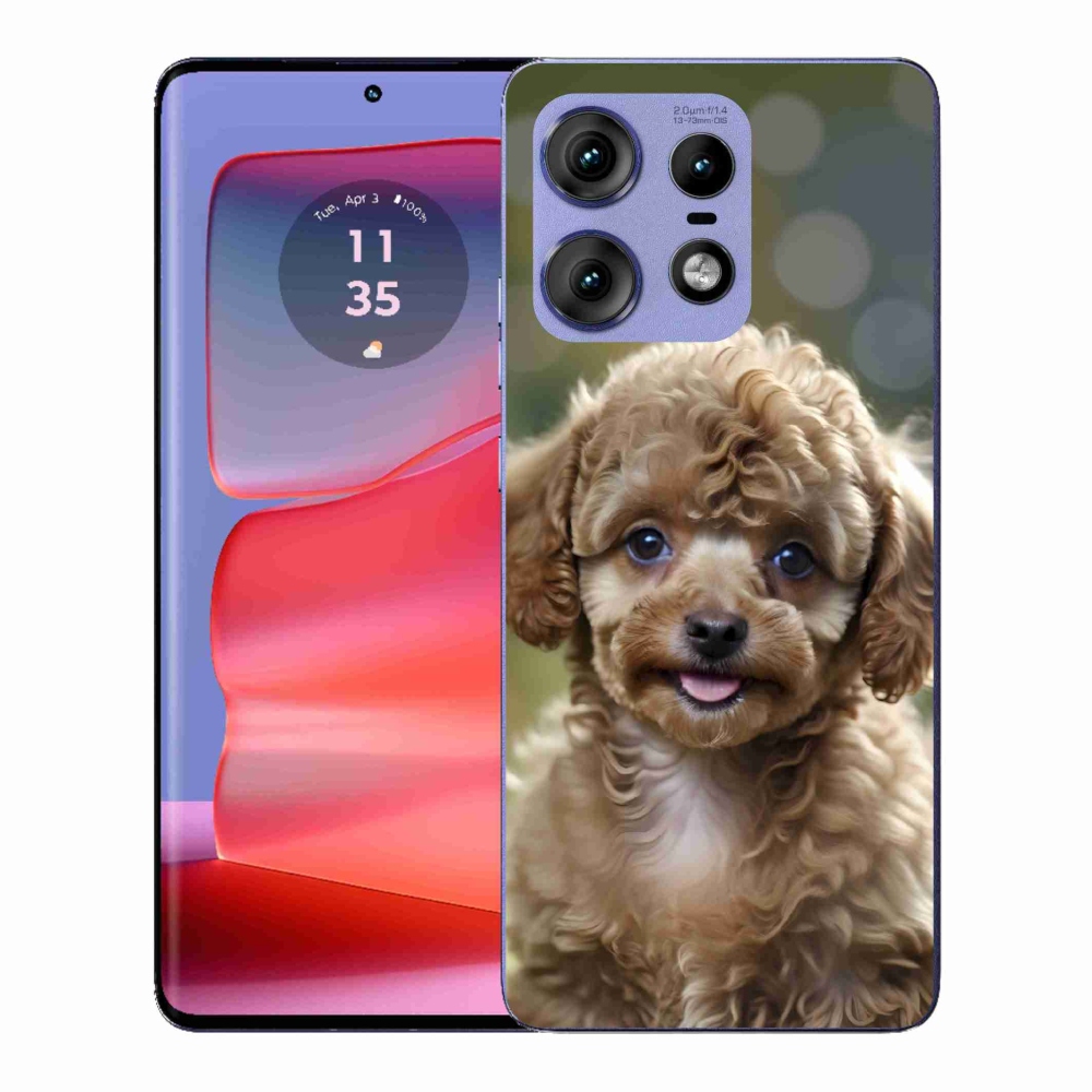 Gelový kryt mmCase na Motorola Edge 50 Pro - roztomilý pudl