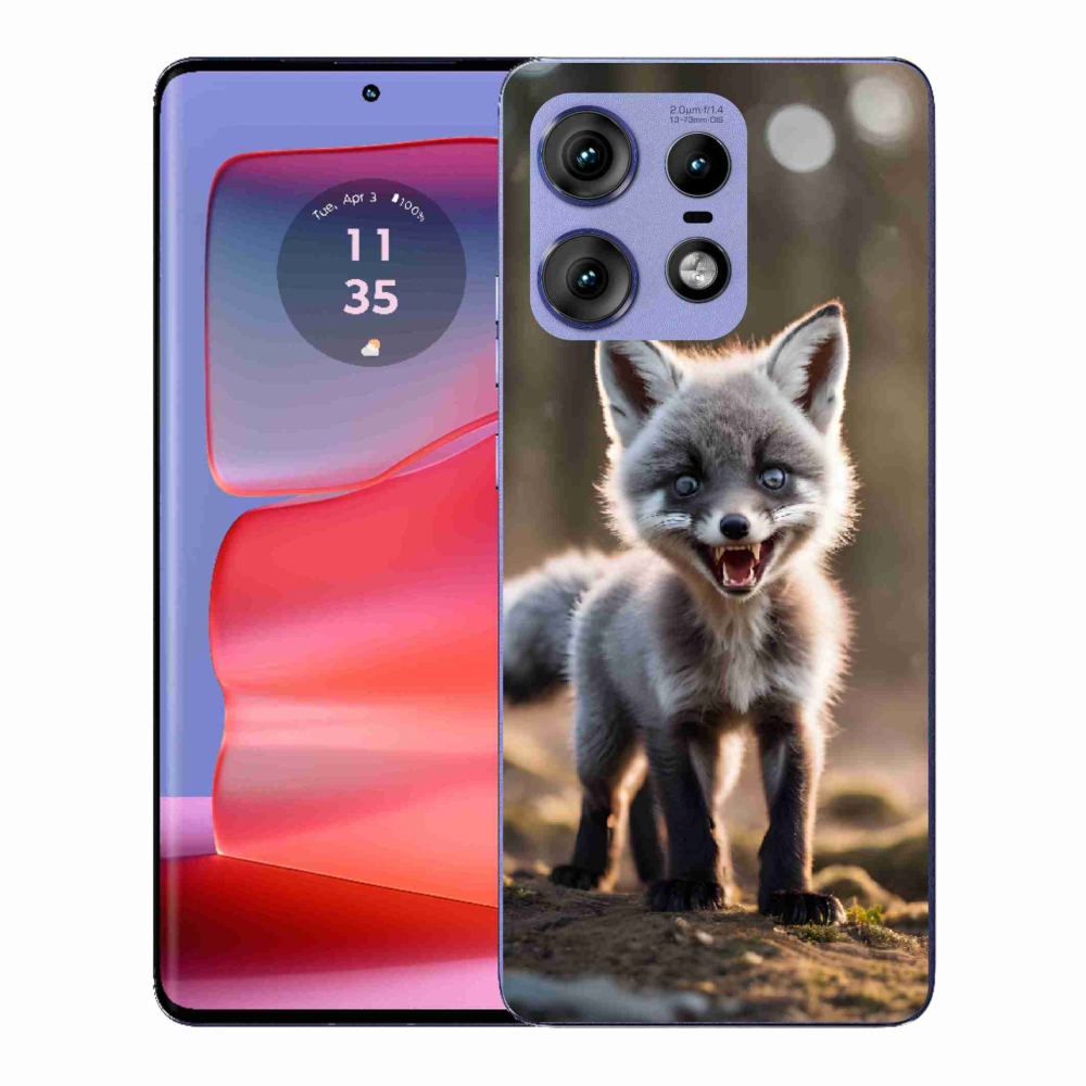 Gelový kryt mmCase na Motorola Edge 50 Pro - rozzuřená liška
