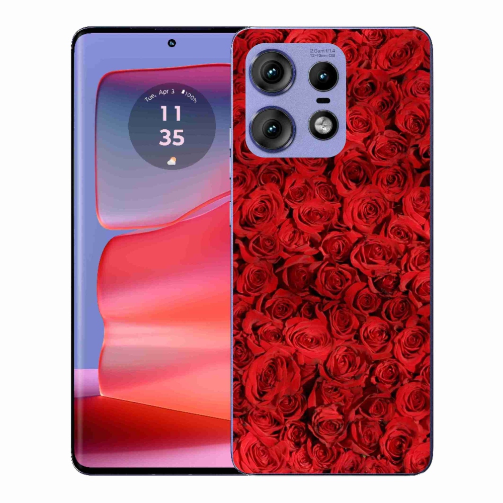 Gelový kryt mmCase na Motorola Edge 50 Pro - růže