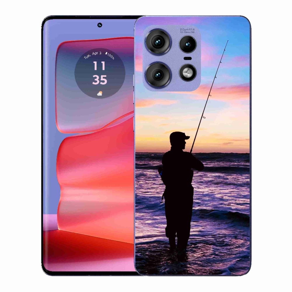 Gelový kryt mmCase na Motorola Edge 50 Pro - rybaření 1