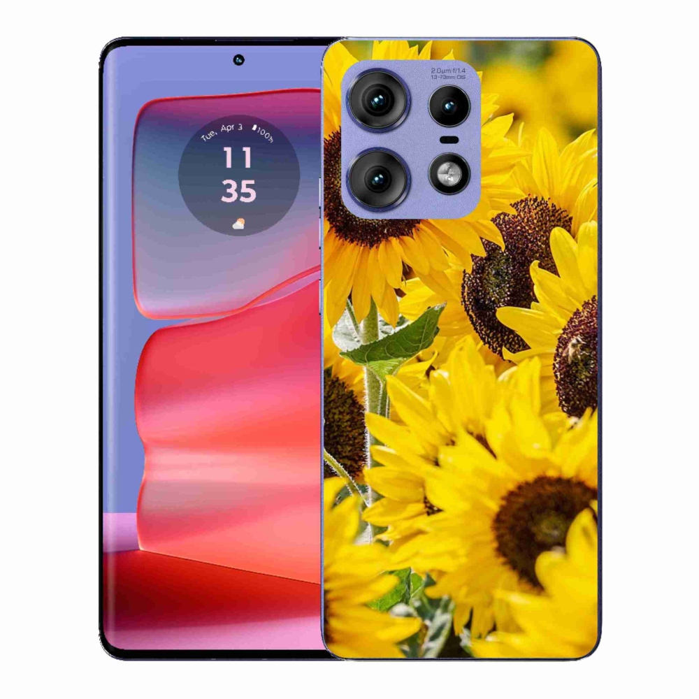 Gelový kryt mmCase na Motorola Edge 50 Pro - slunečnice