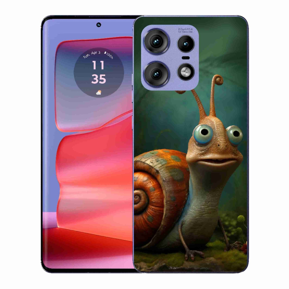 Gelový kryt mmCase na Motorola Edge 50 Pro - šnek