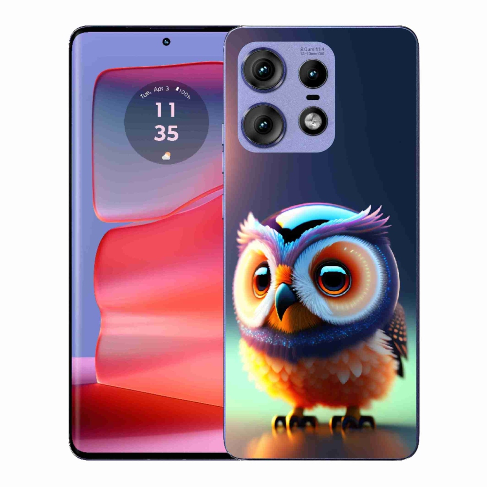Gelový kryt mmCase na Motorola Edge 50 Pro - sovička
